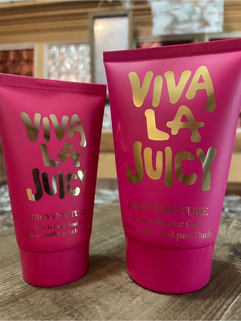 Viva La Juicy Juicy Couture Shower Gel & Body Souffle - 4.2 and 1.7 oz